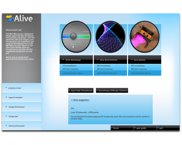 Alive Dreamscapes Software for Lightstone Sensor